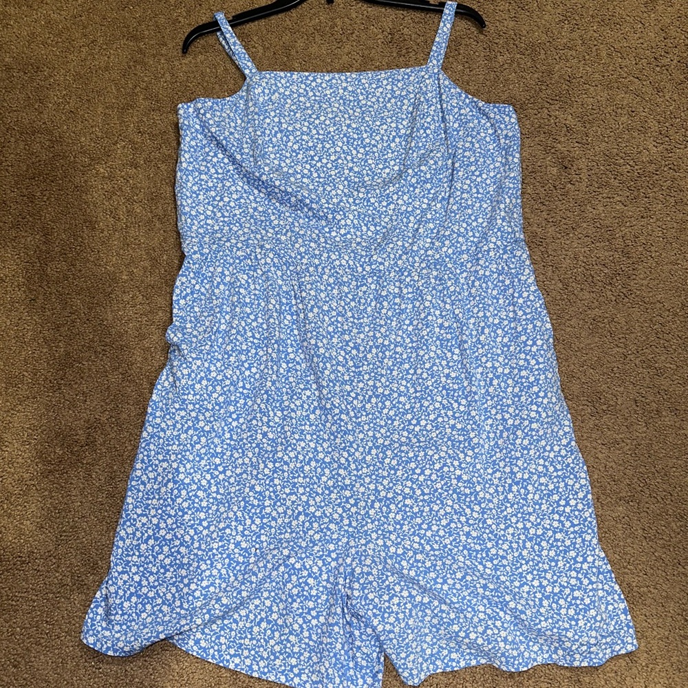 Adorable Blue Floral Romper